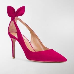 New Aquazzura 85mm Bow tie pumps‎ size 39.5EU